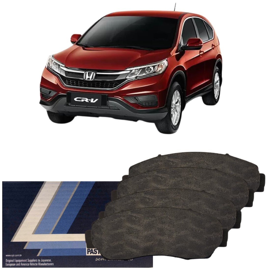 Pastilha De Freio Dianteiro S.y.l Honda Cr-v 2007 A 2017 - Marques