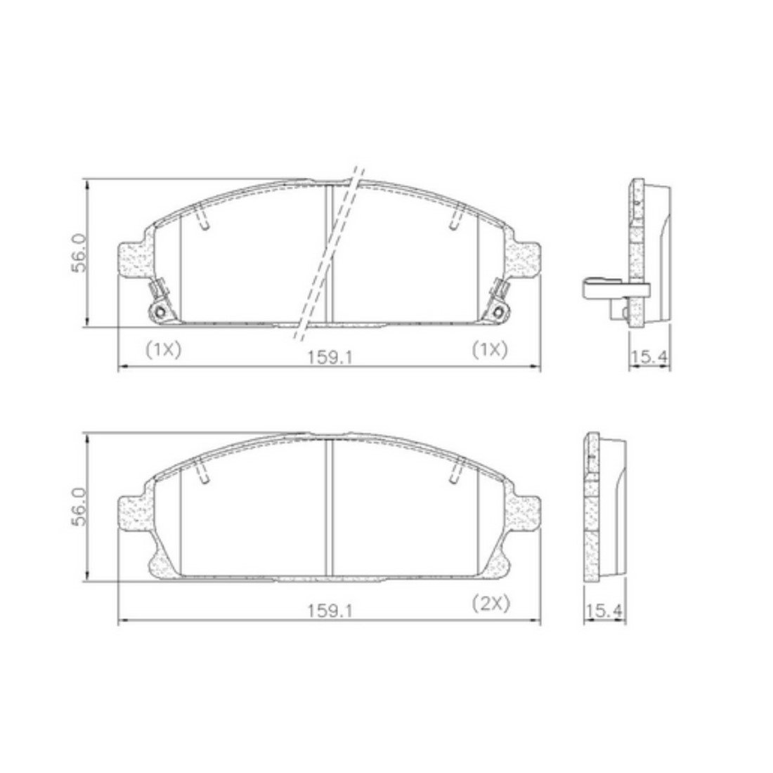 Pastilha De Freio Dianteiro Syl Nissan Pathfinder E X-trail