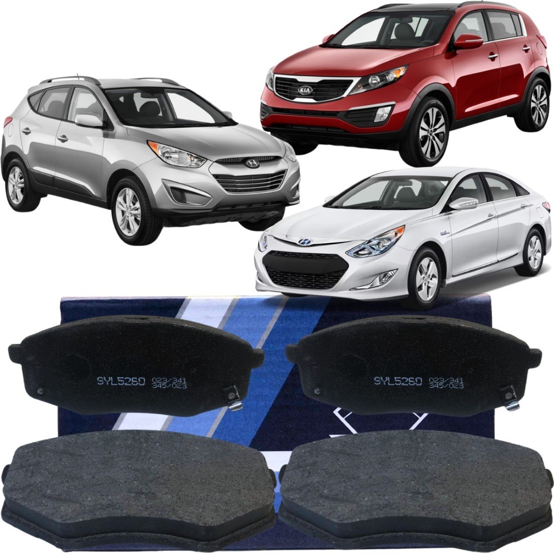 Pastilha De Freio Dianteiro Syl Tucson Sonata E Sportage