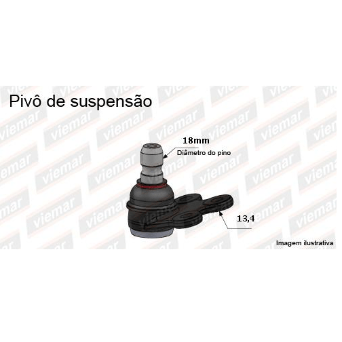 Pivô De Suspensão Viemar Hyundai Ix35 2.0 E Kia Sportage 2.0