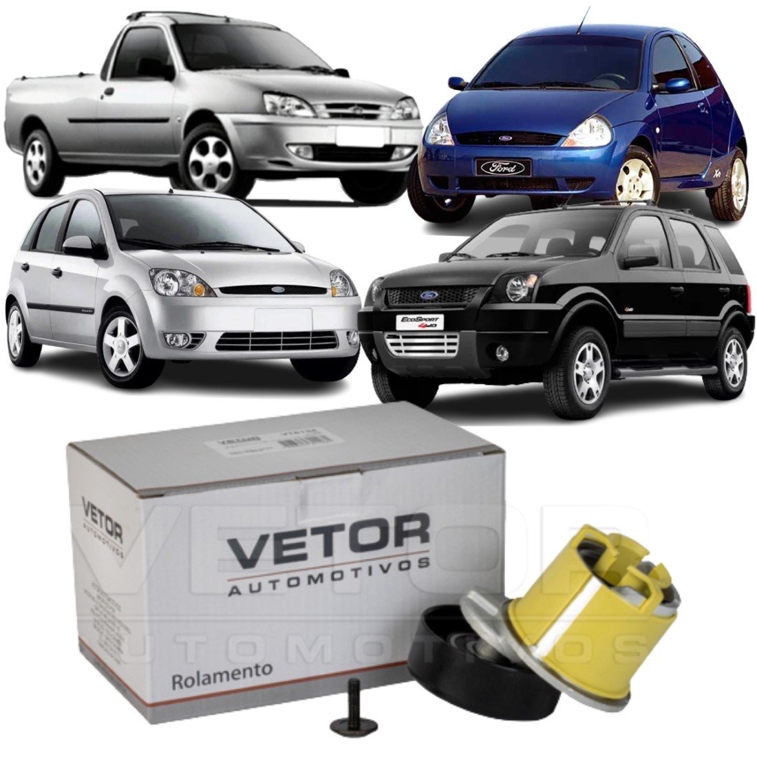 Rolamento Correia Alternador Ford Ka Fiesta Ecosport Zetec