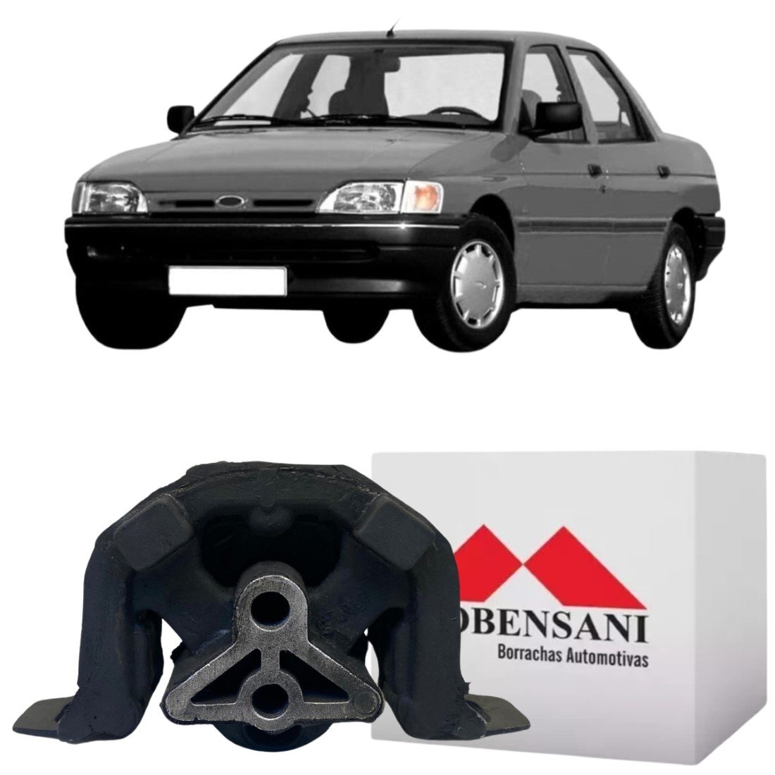 Suporte Coxim Dianteiro Do Motor Mobensani Para Ford Escort