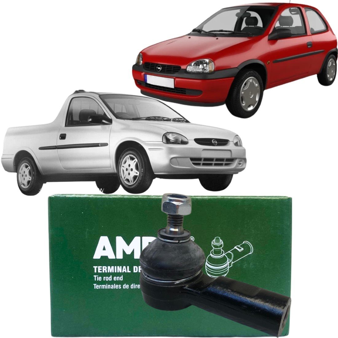 Terminal Direção Ampri Para Chevrolet Corsa E Corsa Pick Up