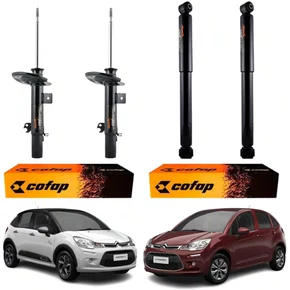 AMORTECEDOR DIANTEIRO TRASEIRO COFAP C3 2013/... CAMBIO MANUAL