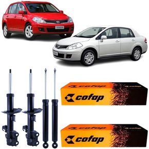 Amortecedor Dianteiro e Traseiro Cofap Nissan Tiida 1.8 2007 a 2013
