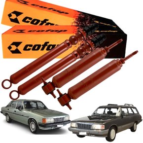 Par amortecedor traseiro e dianteiro Cofap Chevrolet Opala e Caravan 1968 a 1987