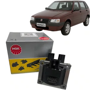 Bobina De Ignição Original Ngk Para Fiat Palio Uno E Strada