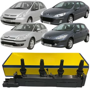 Bobina Ignição Magneti Marelli Para Citroen C4 E Peugeot 307