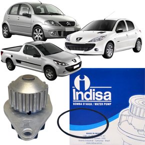 Bomba Água Indisa Para Peugeot 206 207 Hoggar E Citroen C3