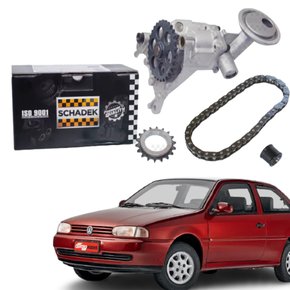 Bomba De Óleo Com Corrente E Engrenagem Schadek Volkswagen Parati Gol 1.0 Mi