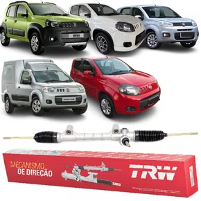 Caixa Direção Trw Mecânica Fiat Fiorino E Uno 2010 A 2015