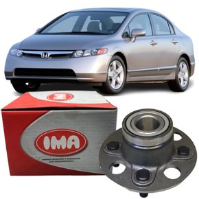 Cubo De Roda Traseiro Com Rolamento Honda Civic 2001 A 2011