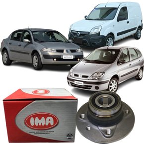 Cubo Roda Traseiro C/ Rolamento Renault Kangoo Megane Scenic