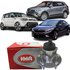 Cubo Roda Traseiro Com Rolamento Para Creta Kia Cerato Soul
