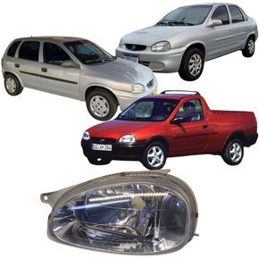 Farol Lado Esquerdo Chevrolet Corsa, Corsa Classic E Pick-up