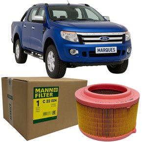 Filtro De Ar Mann Para Ford Ranger 2.2 2.5 3.2 2011 À 2022