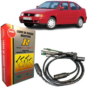 Jogo Cabo De Vela Ngk Vw Polo Classic 1.6 1.8 1996 A 2000