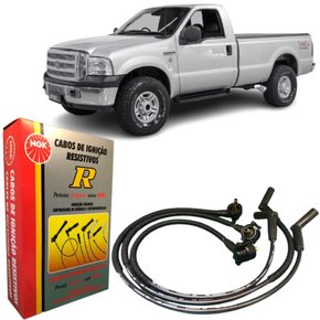 Jogo Cabo De Vela Original Ngk Ford F-250 4.2 V6 1998 A 2003