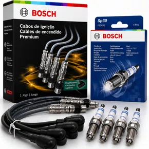 Jogo Cabo E Vela Golf Polo Gol G5 G6 Fox 1.6 Original Bosch Preto