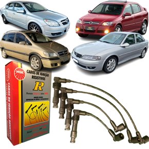 Jogo De Cabo De Vela Ngk Para Chevrolet Astra Vectra Zafira.