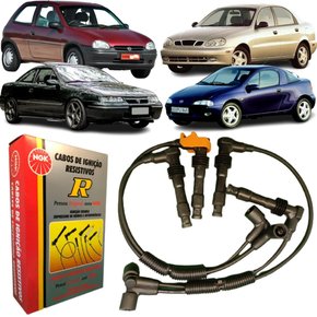 Jogo De Cabo De Vela Ngk Para Chevrolet Corsa Calibra Tigra.