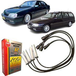 Jogo De Cabo De Vela Ngk Para Chevrolet Omega Suprema 2.2.
