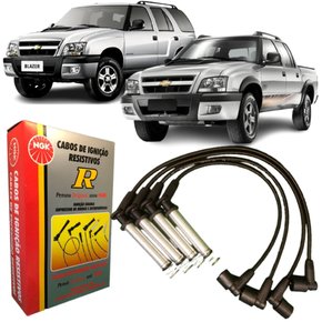 Jogo De Cabo De Vela Ngk Para Chevrolet S10 Blazer 2.4.