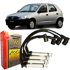 Jogo De Cabo De Vela Ngk Para Fiat Gm Corsa Celta Palio Idea