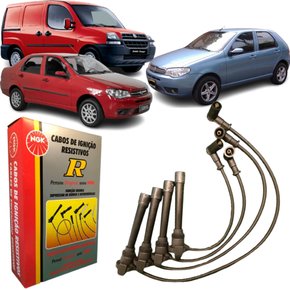 Jogo De Cabo De Vela Ngk Para Fiat Palio Siena Doblo.