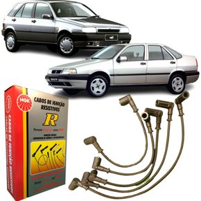 Jogo De Cabo De Vela Ngk Para Fiat Tempra Tipo 2.0 8v.