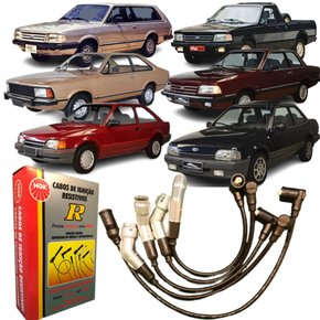 Jogo De Cabo De Vela Ngk Para Ford Corcel Pampa Verona Cht.