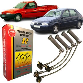 Jogo De Cabo De Vela Ngk Para Ford Courier Fiesta 1.4 16v.