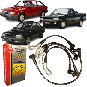 Jogo De Cabo De Vela Ngk Para Ford Escort Pampa Verona Cht.