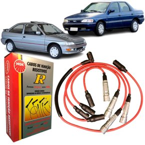 Jogo De Cabo De Vela Ngk Para Ford Escort Verona.