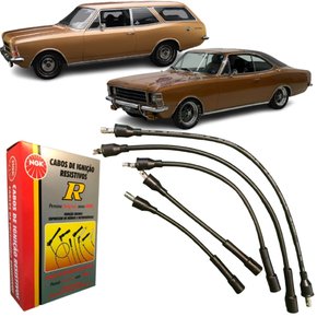 Jogo De Cabo De Vela Ngk Para Opala Comodoro Caravan 4 Cil.