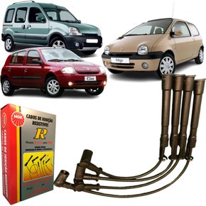 Jogo De Cabo De Vela Ngk Para Renault Clio Kangoo Twingo.