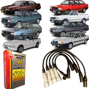 Jogo De Cabo De Vela Ngk Para Vw Ford Gol Saveiro Versailes.