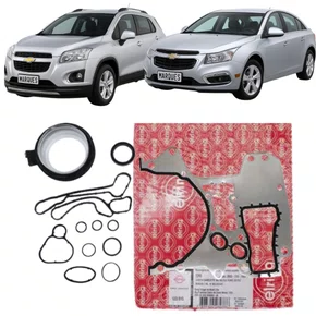 Jogo De Junta Inferior Com Retentor Elring Cruze E Tracker