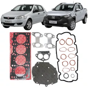 Jogo De Junta Superior Com Retentor Elring Para Idea E Palio