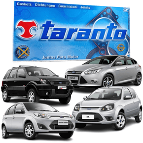 Jogo Junta Parcial Retificação Taranto Ford Zetec Ecosport Focus Courier Ka Fiesta Escort Rocam 1.6 8v