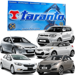 Jogo Junta Parcial Retificação Taranto Hb20 i30 Veloster Cerato Soul motor 1.6 16v
