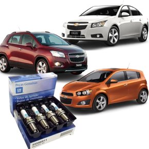 Jogo Vela Ignição Chevrolet Original Cruze Tracker 1.8 Sonic 1.6