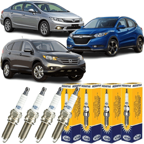 Jogo Vela Ignição Magneti Marelli Honda Civic Cr-v Hr-v