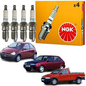 Jogo Vela Ignição original NGK Ford Ka Fiesta Endura Ranger 2.3 8v 1996 a 1998