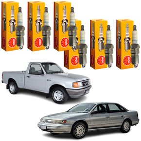 Jogo Vela Ignição original NGK Ford Ranger 3.0 4.0 V6 Taurus 3.0 V6