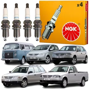 Jogo Vela Ignição Ngk Fox Gol G3 G4 Parati Kombi Saveiro G4