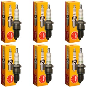 Jogo Vela Ignição original NGK Chevrolet Opala Caravan Bonanza Omega A10 A20 motor 6Cil álcool