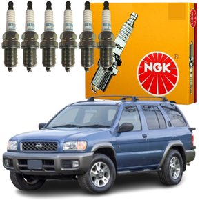 Jogo Vela Ignição original NGK Nissan Pathfinder 3.3 V6 1997 a 2001