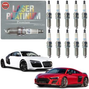 Jogo Vela Ignição Ngk Para Audi R8 5.2 Fsi 2011 A 2022.