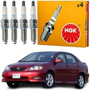 Jogo Vela Ignição original NGK Toyota Corolla 1.8 16v Flex 2006 a 2007
